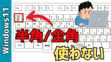 【Windows11】「半角/全角キー」使わない！キーボードの日本語入力の切り替えを便利にする