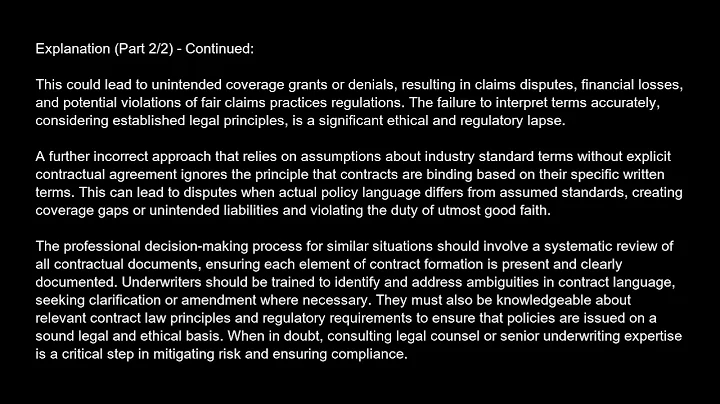 Underwriting Commercial Liability Exam Free Practice Test And Answers Updated