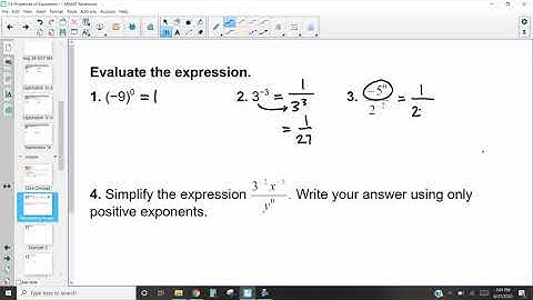 1.4 Zero and Negative Exponents