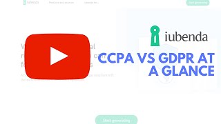 CCPA VS GDPR at a glance
