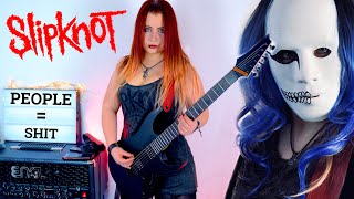 PEOPLE = SHIT but does CHEAP GUITAR = SHIT? | Slipknot Guitar Cover