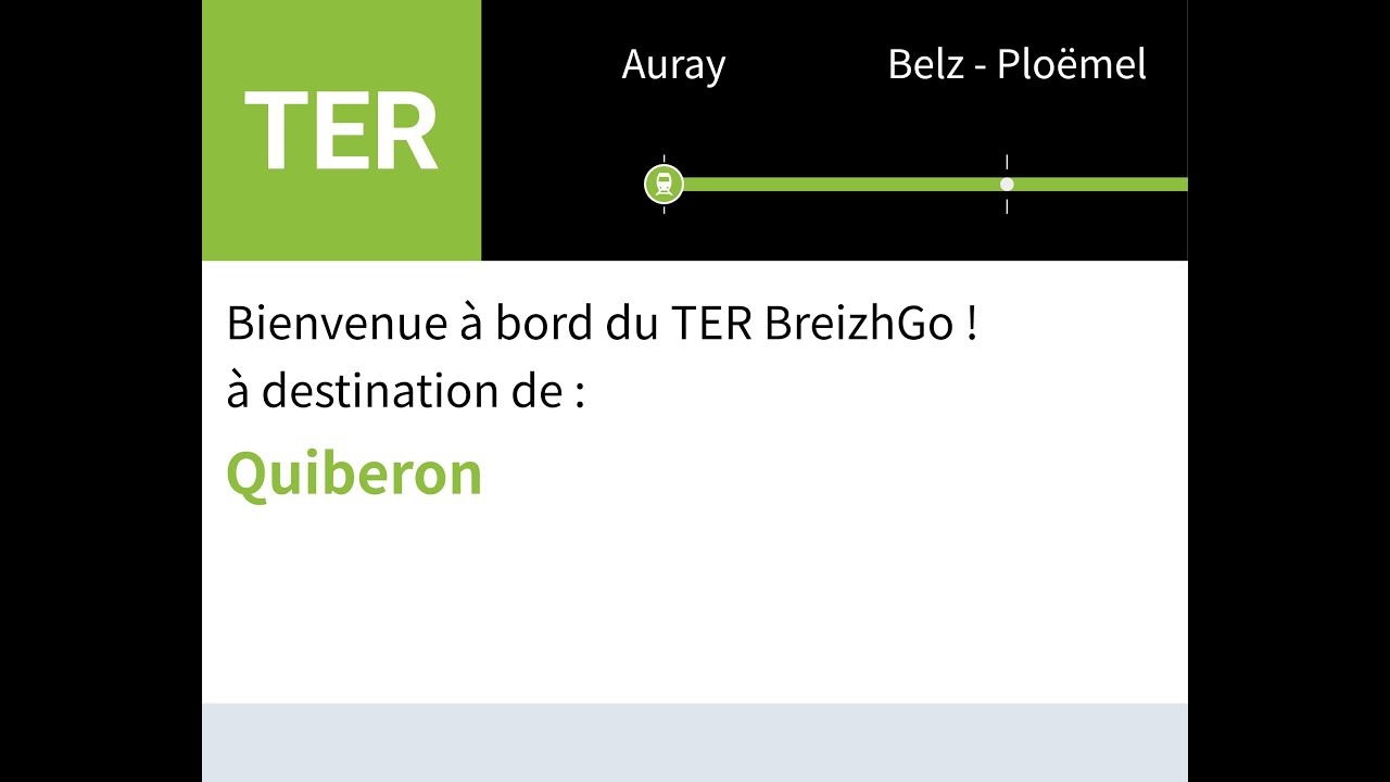 annonces SNCF » TER Auray — Quiberon | BreizhGO | TER Tire-Bouchon | SLBahnen