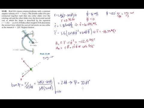 Problem 13-89 Dynamics