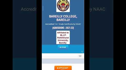 MJPRU | BAREILLY COLLEGE | 1ST YEAR MERIT LIST (I) CUT OFF 2021 |