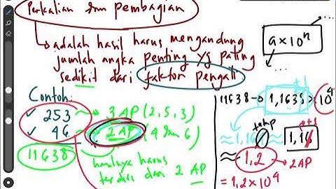 Penjelasan latihan soal SAS untuk kisi-kisi ke 3 (Operasi Angka Penting dan Notasi Ilmiah) 