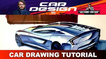 How to Draw CARS Rendering Step by Step by Luciano Bove