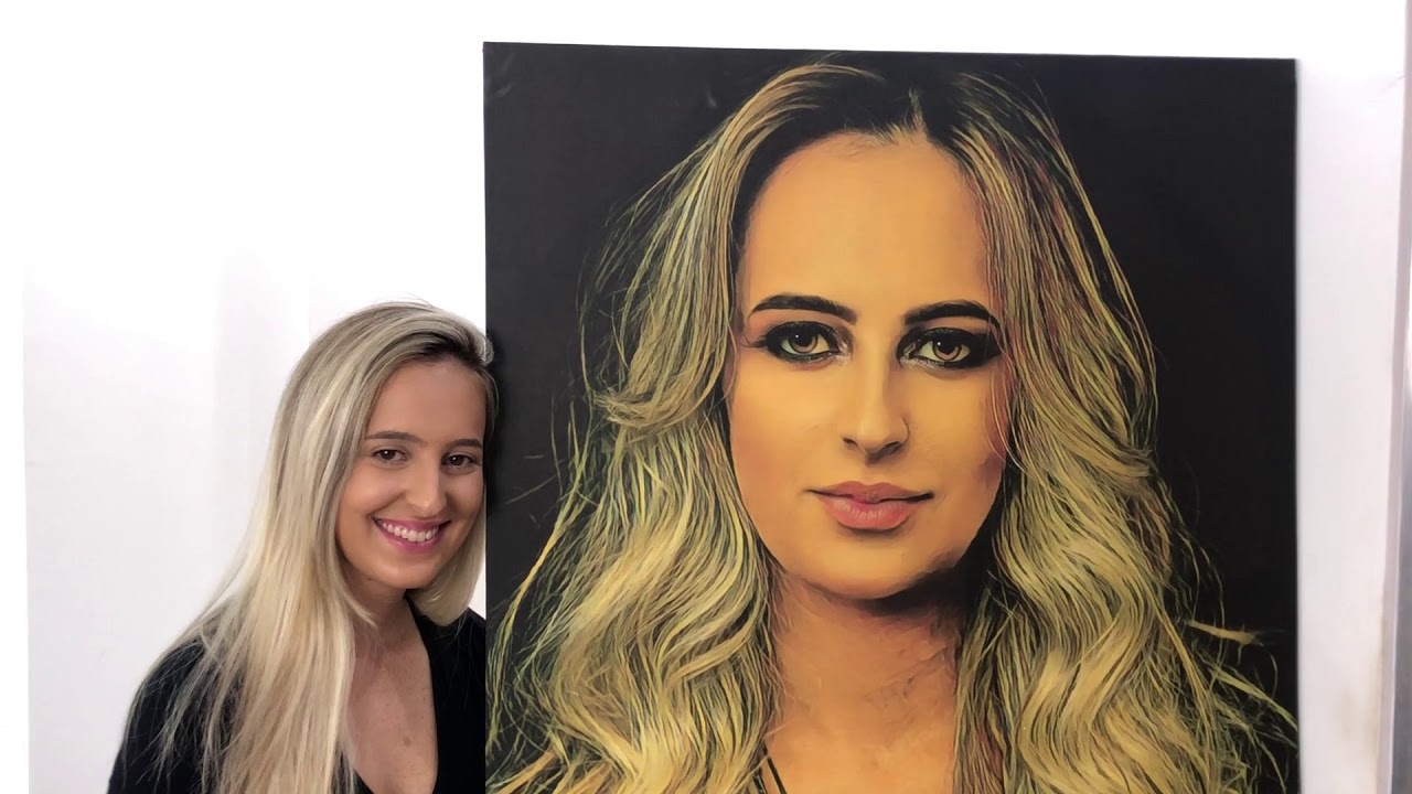 Vídeo de Presente para Namorada - Transforme uma Foto dela em um Quadro de Pintura