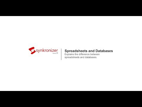 Difference between Spreadsheets