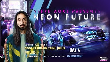 4:3 | Nissan Fairlady 240ZG (Neon Future) | Day 4 TRANSCENDENCE | NFS No Limits: Steve Aoki Presents
