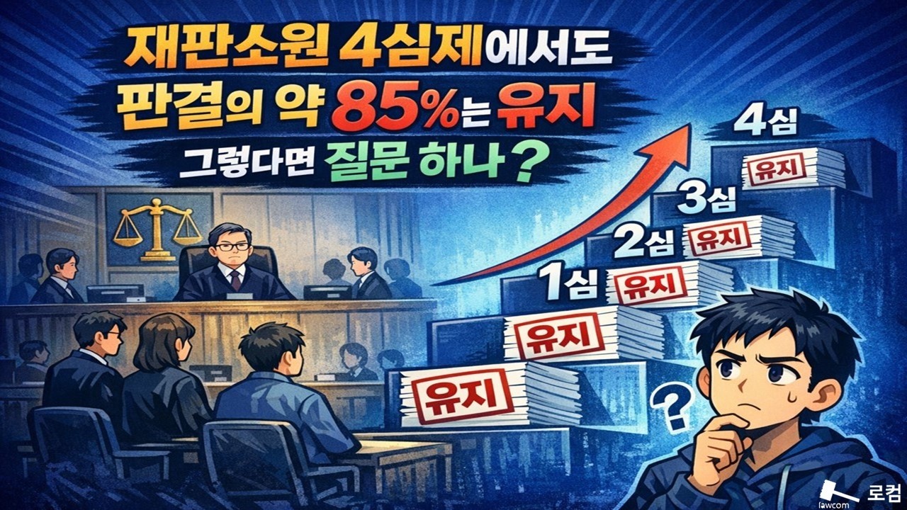 재판소원4심제에서도 판결의 약 85%는 유지