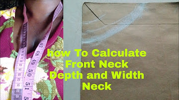 #sewing how To Calculate Front// Neck Depth and Width Neck for basic round neckline#sewing #fypシ゚vi