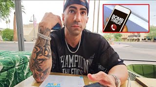 Fousey RECIEVES Bomb Threat Calls In Restaurant! by fouseyTUBE 40,479 views 8 months ago 4 minutes, 9 seconds