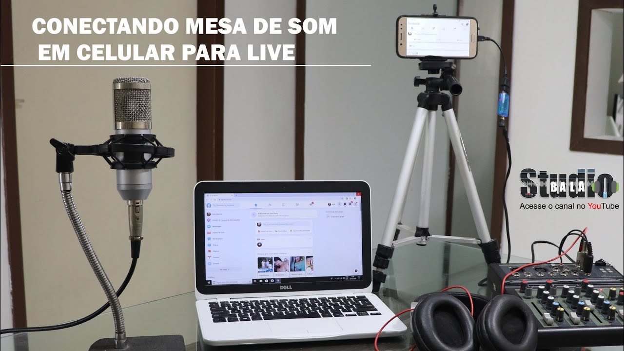 Conectando Mesa de Som em Celular
