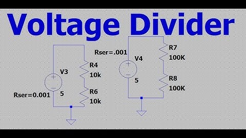 voltage divider accuracy simulation in LTspice | how voltage divider works