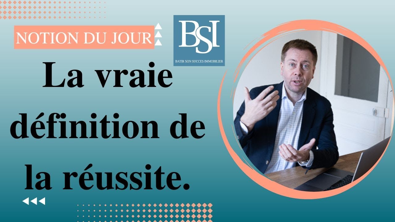 La vraie définition du succès pour moi.
