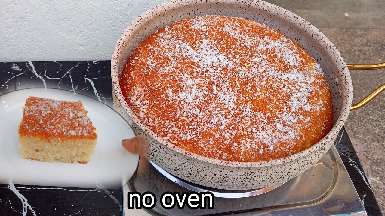 basbuusa forno laan 😋no oven semolina cake recipe