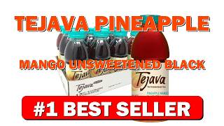 Tejava Pineapple Mango Unsweetened Black Iced Tea, 16.9 fl oz, Pack of - B08KT3V8PF
