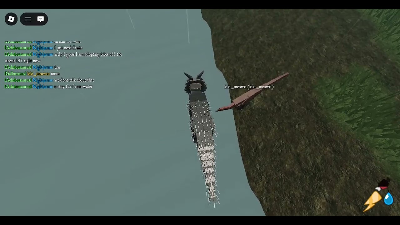 achelou kills two babies then f*kin gets jumped by siamos (roblox mesozoico moment)