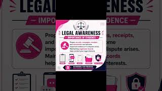 Evidence is the backbone of every legal case.#LegalAwareness #Evidence #Justice