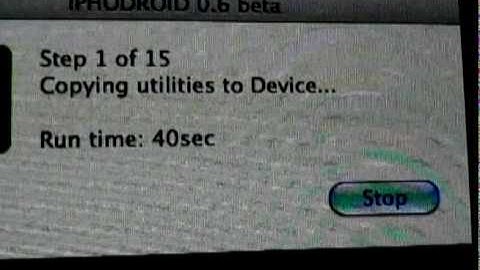 Series: Android Install on an iPhone 3G with iPhoDroid 0.6 Alpha R10 Test1 Part 2