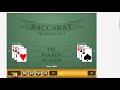 Las Vegas Baccarat Instructor  The Gaming Pro