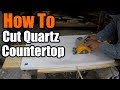How To Cut A Sink Hole In Granite and Quartz Countertops | THE HANDYMAN | 1940s Bathroom Remodel