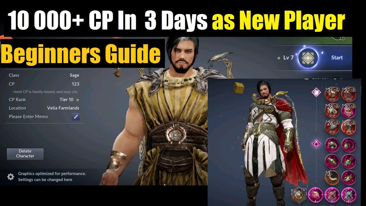 Black Desert Mobile 10k+ CP Boost Guide in 3 Days as New Player !