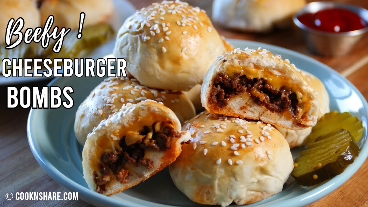 Beefy Cheeseburger Bombs in 30 Minutes 🍔