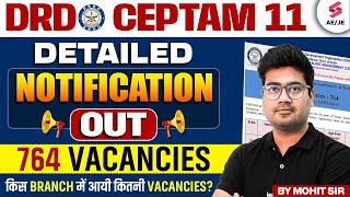 Drdo Ceptam 11 Recruitment 2025 Drdo Ceptam 11 Full Notification Drdo Recruitment By Mohit Sir