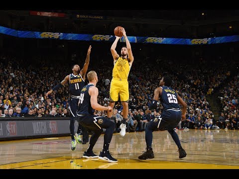 Klay Thompson Catches Fire And Hits Nine 3-Pointers vs. Denver Nuggets