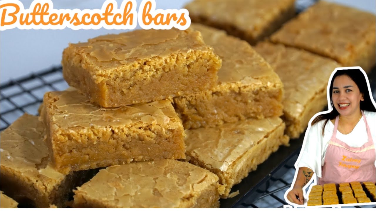 FUDGY AND FLAKY BUTTERSCOTCH BARS/ WITH COSTING!