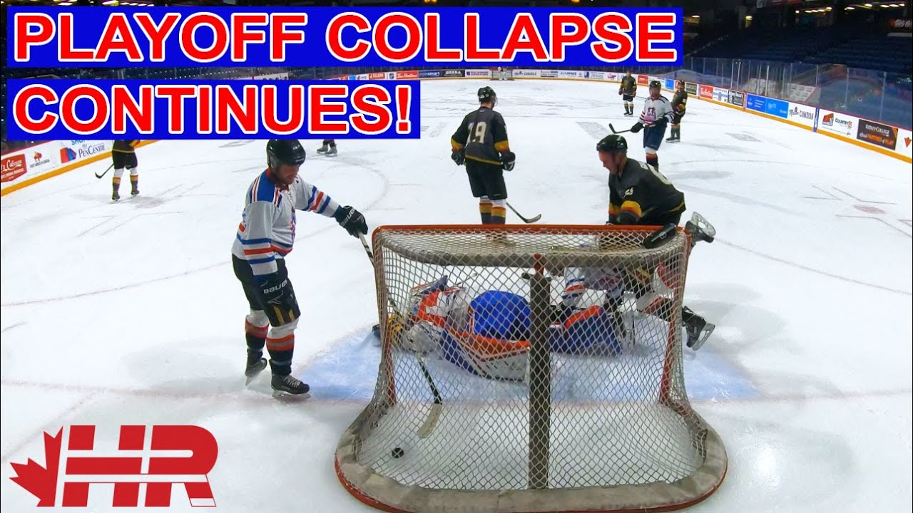 Playoff collapse continues! Blades beer league hockey goalie GoPro