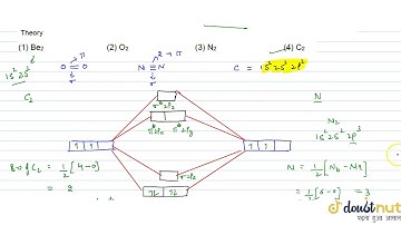 Which of the following diatomic molecular species has only `pi` bonds according to Molecular orb...