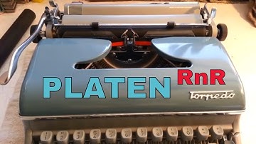 German Torpedo Vintage Typewriter Platen Removal and Replacement procedure