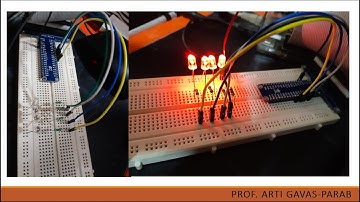 Displaying Different LED glowing Patterns Using Raspberry Pi 3 Microcontroller