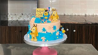 Let’s Decorate this beautiful cake #cakemaking #cakedecorating #cakedesign #buttercream