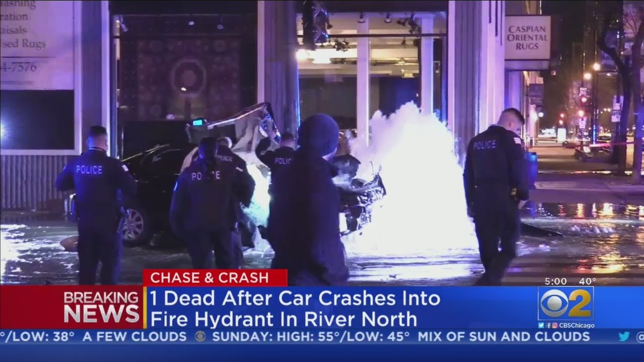 1 Dead After Car Crashes Into Fire Hydrant, Light Pole In River North ...