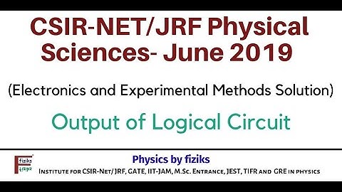 CSIR-NET/JRF-June 2019: Physical Sciences: Electronics: Output of combinational circuit