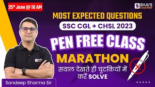 Maths Tricks | Pen Free Class | All Pen Free Methods | Mega Marathon | Sandeep Sharma | SSC CGL