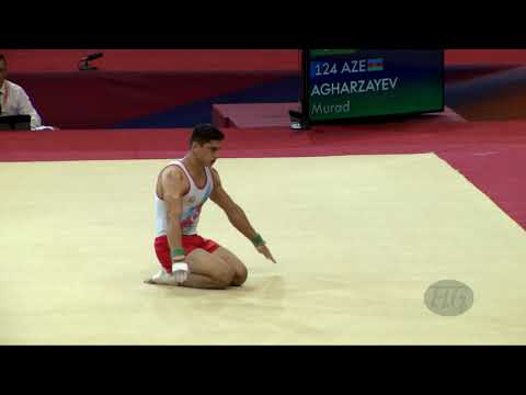 AGHARZAYEV Murad (AZE) - 2018 Artistic Worlds, Doha (QAT) - Qualifications Floor Exercise