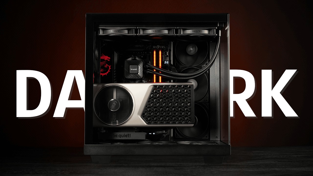 Dark Power Build – Ryzen 7 9800X3D & RTX 5080 | Cinematic No RGB PC