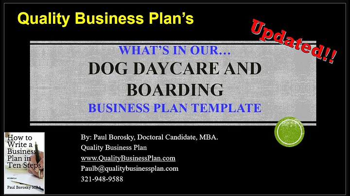 Whats in our DOG DAYCARE AND BOARDING Business Pla...