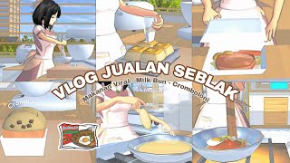 #2 VLOG SELLING SEBLAK WITH MOMMY NEKO [New Menu: Milk Buns and Egg Rolls] || #sakuraschool