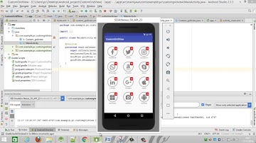Android Tutoirial : 2-Custom Gridview with Circle images , Textview and Badges