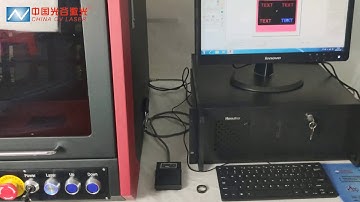 20W 30W 50W 100W Enclosed fiber laser marking machine with CCD Camera Scanning Head