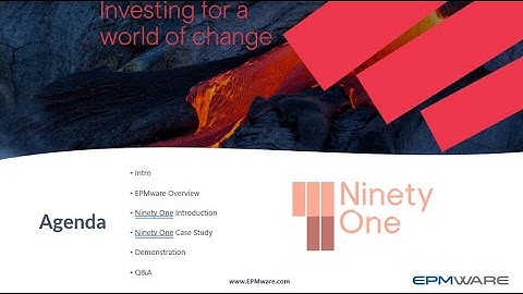 NinetyOne - An EPMware Customer Success Story