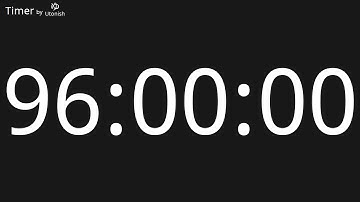 96 Hour Countup Timer