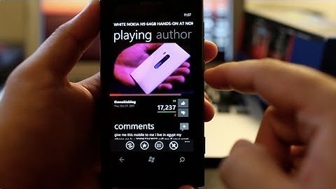 Metrotube demo on Nokia Lumia 800. Incredible Youtube app for Windows Phone