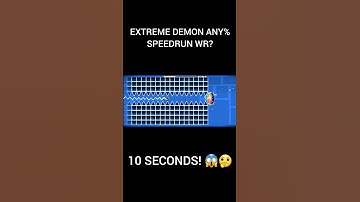 Extreme demon any% speedrun WR? #shorts #geometrydash #speedrun