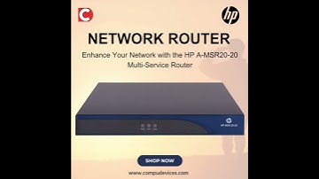 Enhance Your Network with the HP A-MSR20-20 Multi-Service Router #compudevices #networkrouters
